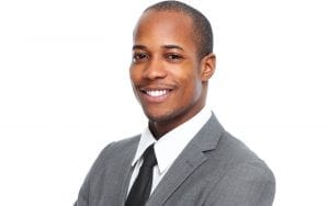 Image of attractive young man in suit for Botox, dermal fillers and skin treatments for men page.