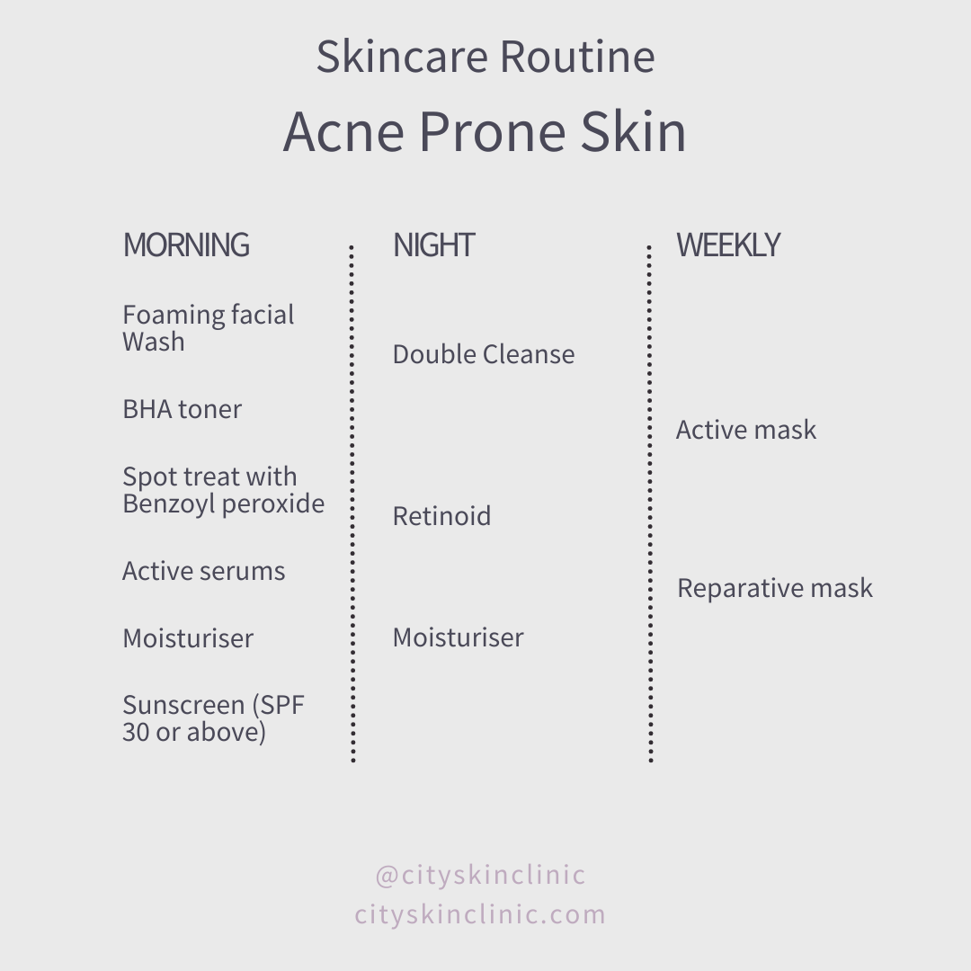 Ultimate Skincare Regimen for Acne Prone Aging Skin Glowing